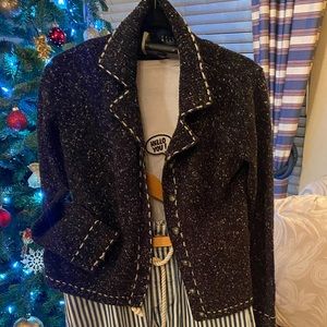 Vintage Crazy Horse By Liz Claiborne Blend Blazer|used|size:S